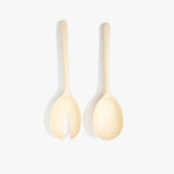Dinosaur Designs Long Stone Servers in Cream color resin