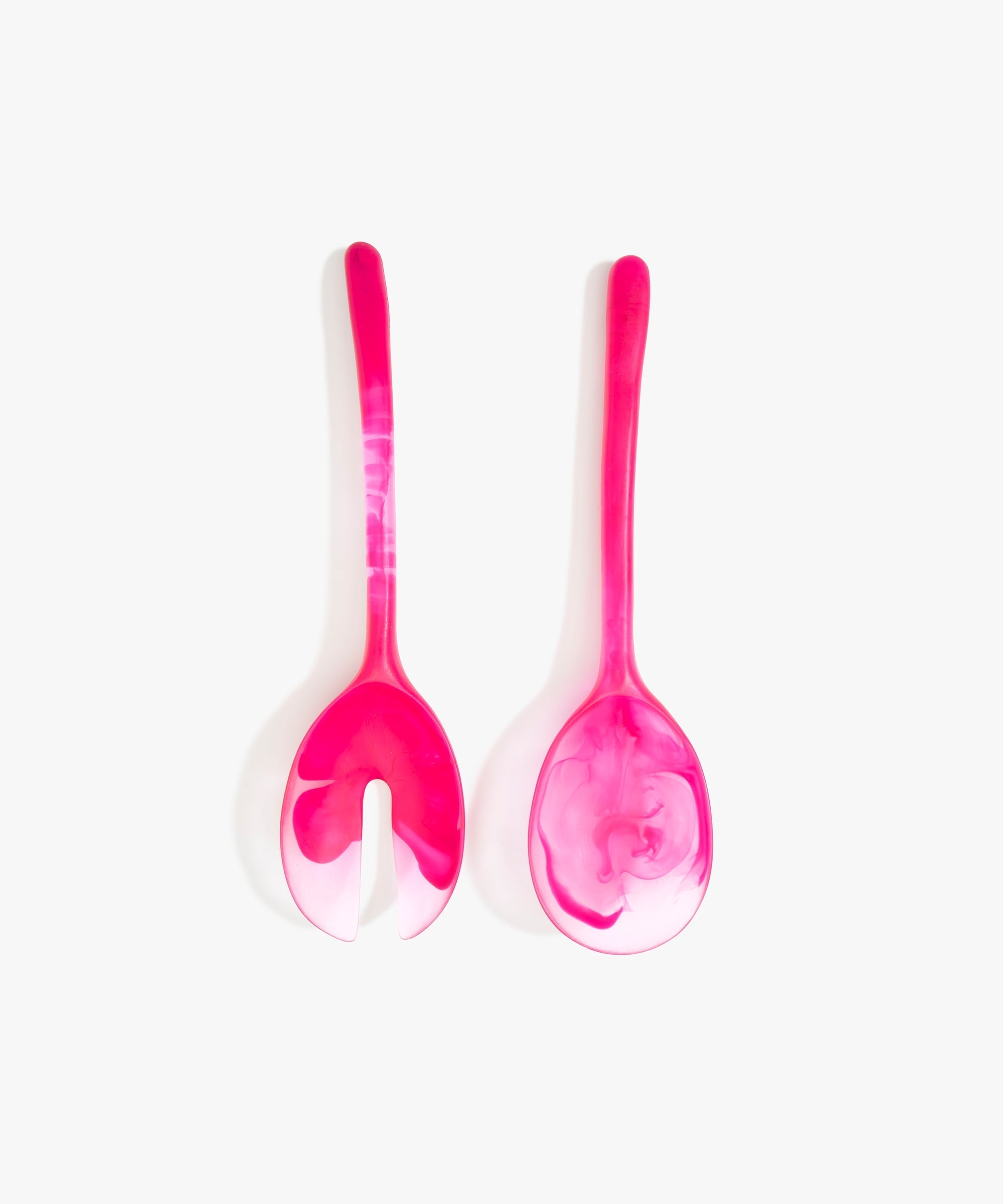 Dinosaur Designs Long Stone Servers in Flamingo color resin