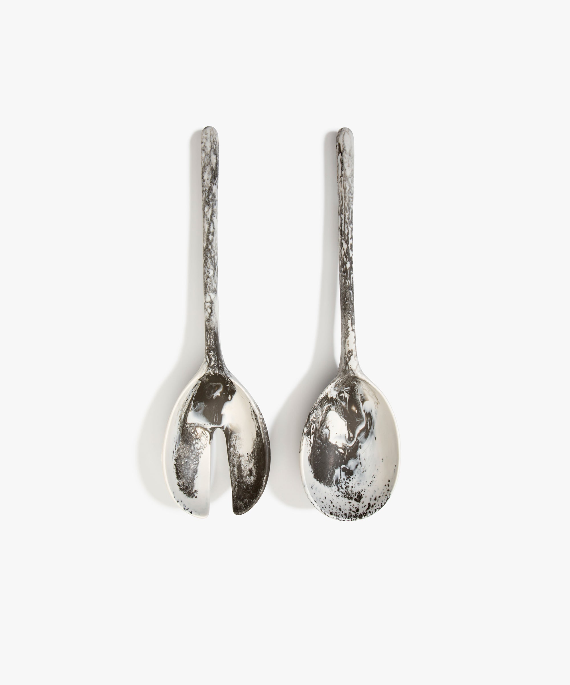 Dinosaur Designs Long Stone Servers in Granite color resin
