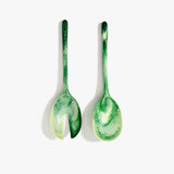 Dinosaur Designs Long Stone Servers in Grass color resin