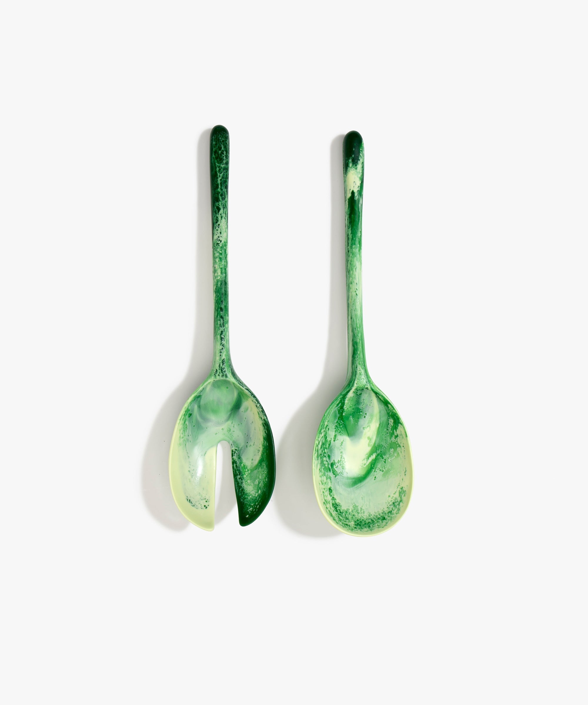 Dinosaur Designs Long Stone Servers in Grass color resin