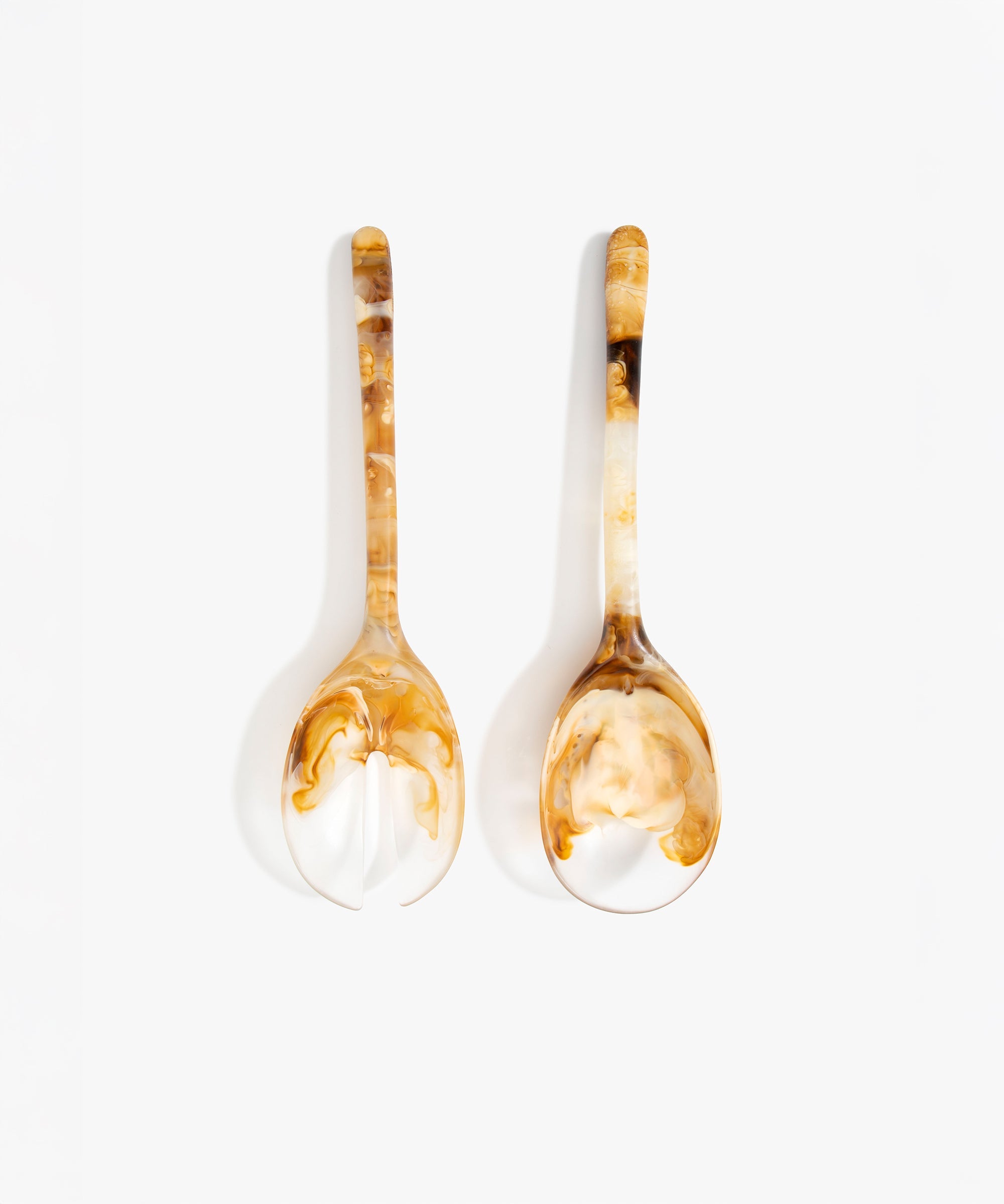 Dinosaur Designs Long Stone Servers in Light Horn color resin
