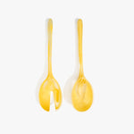 Dinosaur Designs Long Stone Servers in Pollen color resin