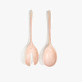 Dinosaur Designs Long Stone Servers in Rose Swirl color resin