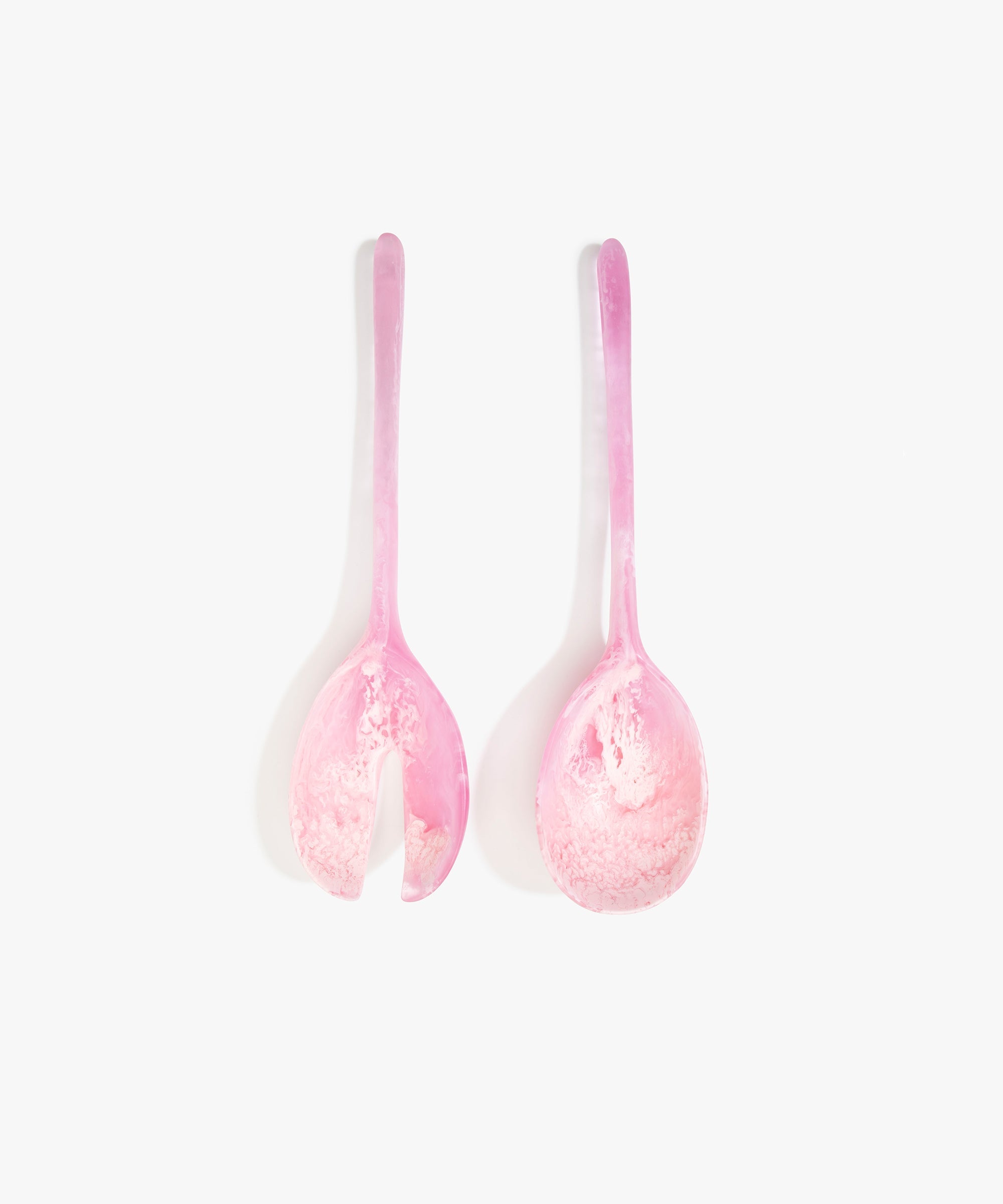Dinosaur Designs Long Stone Servers in Shell Pink color resin