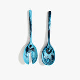 Dinosaur Designs Long Stone Servers in Water color resin