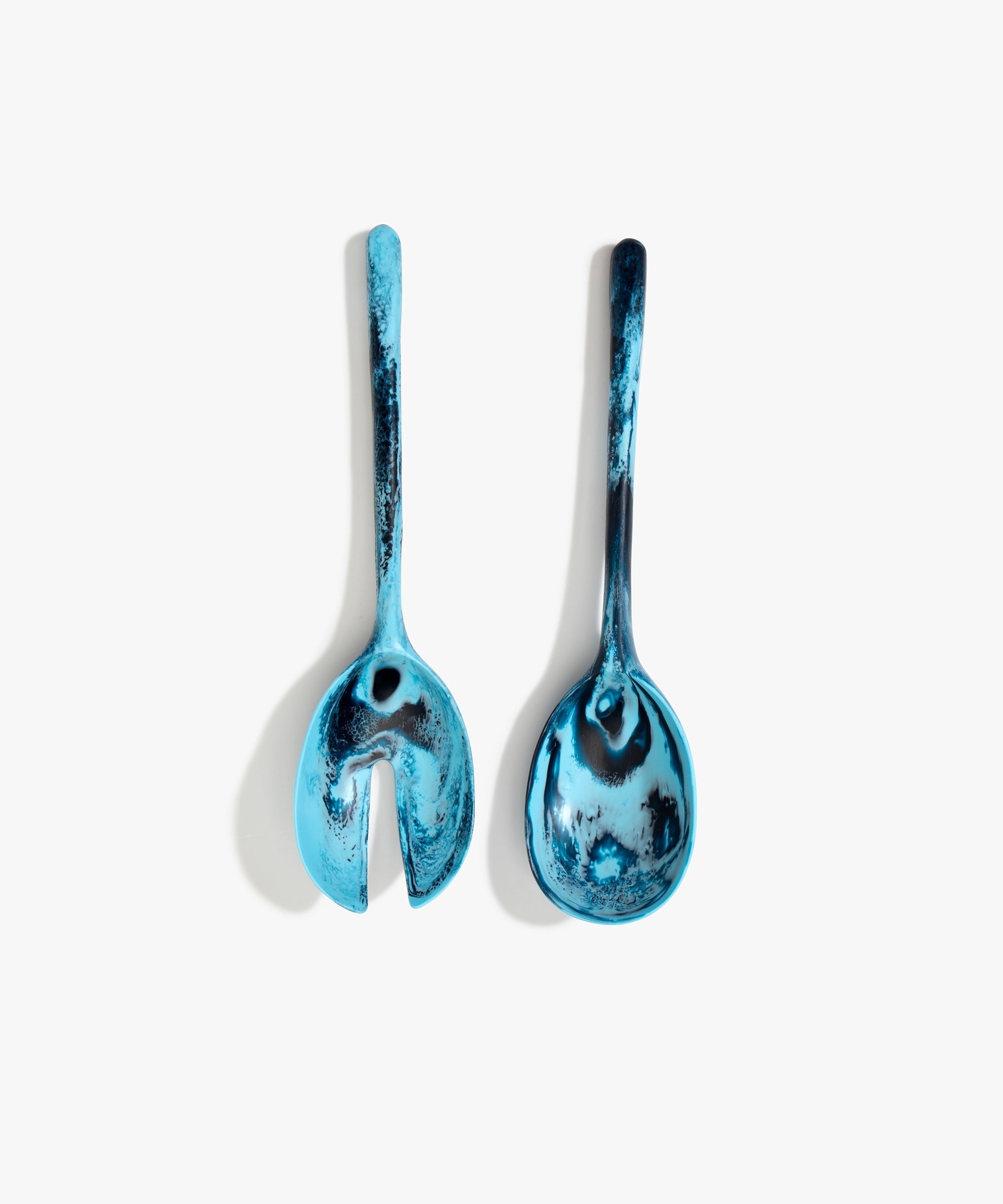 Dinosaur Designs Long Stone Servers in Water color resin