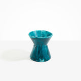 Dinosaur Designs Medium Bow Vase in Lagoon color resin