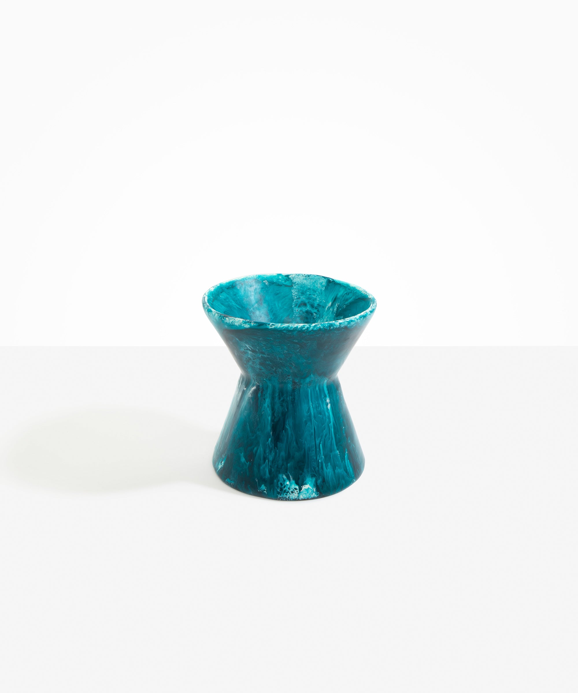 Dinosaur Designs Medium Bow Vase in Lagoon color resin