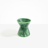 Dinosaur Designs Medium Bow Vase in Moss color resin