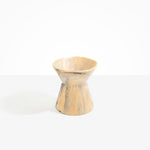 Dinosaur Designs Medium Bow Vase in Sandy Pearl color resin