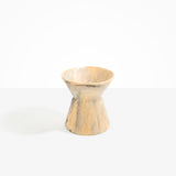 Dinosaur Designs Medium Bow Vase in Sandy Pearl color resin