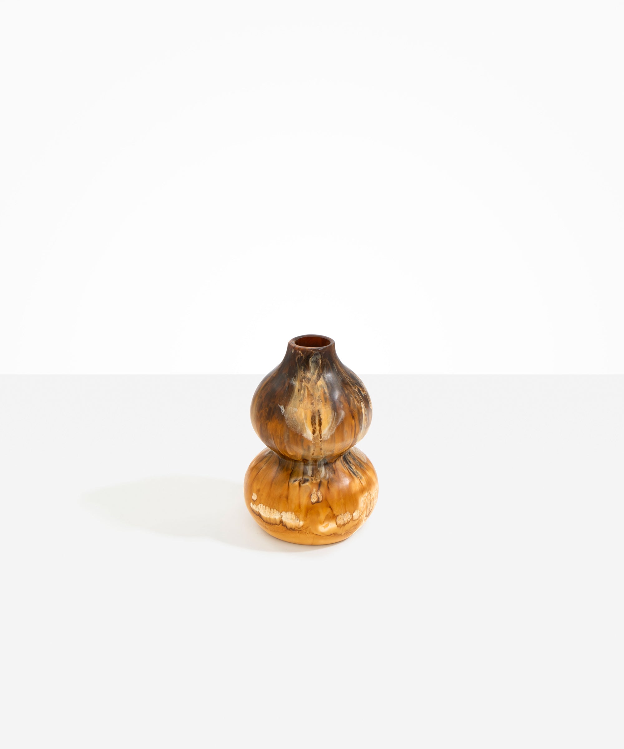 Dinosaur Designs Lotus Seed Vase in Dark Horn color resin