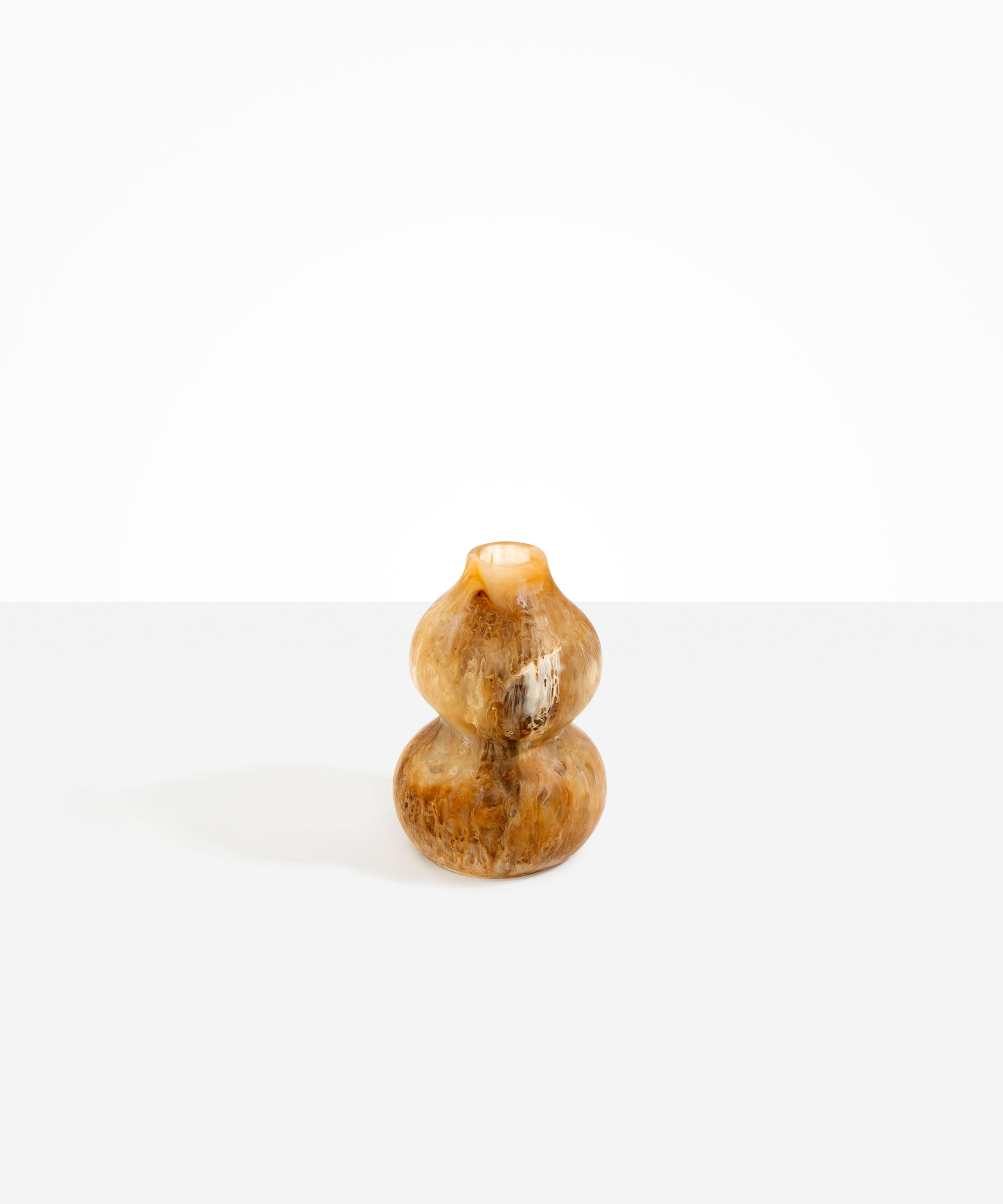 Dinosaur Designs Lotus Seed Vase in Light Horn color resin