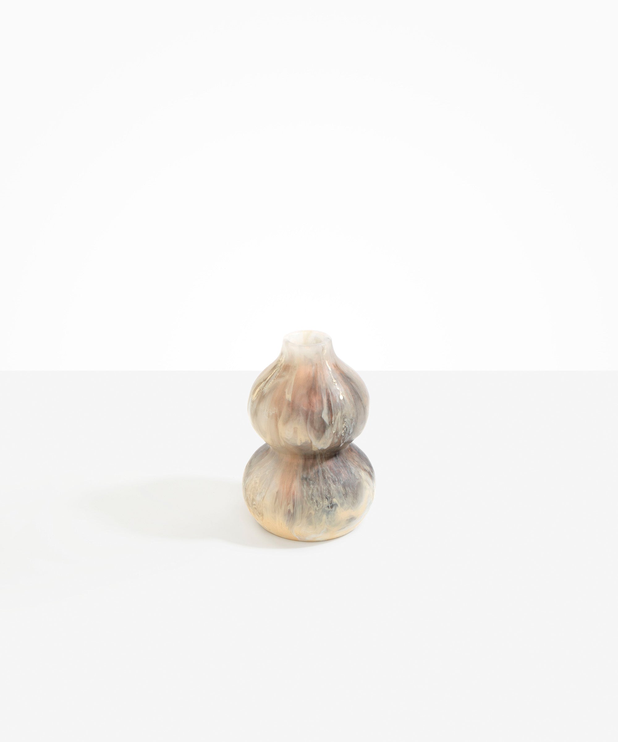 Dinosaur Designs Lotus Seed Vase in Sandy Pearl color resin