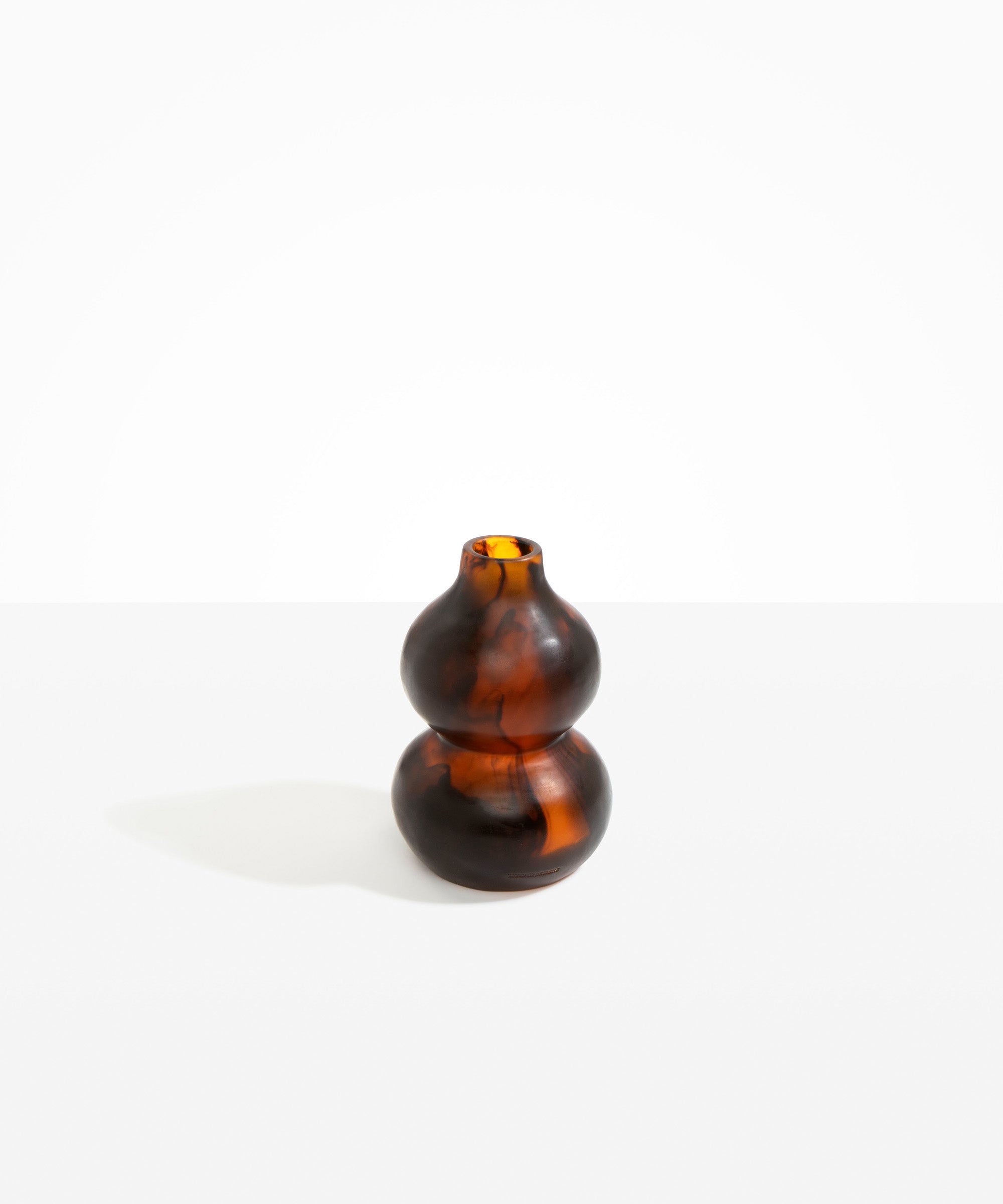 Dinosaur Designs Lotus Seed Vase in Tortoise color resin