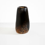 Dinosaur Designs Grand Pebble Vase in Dark Horn color resin
