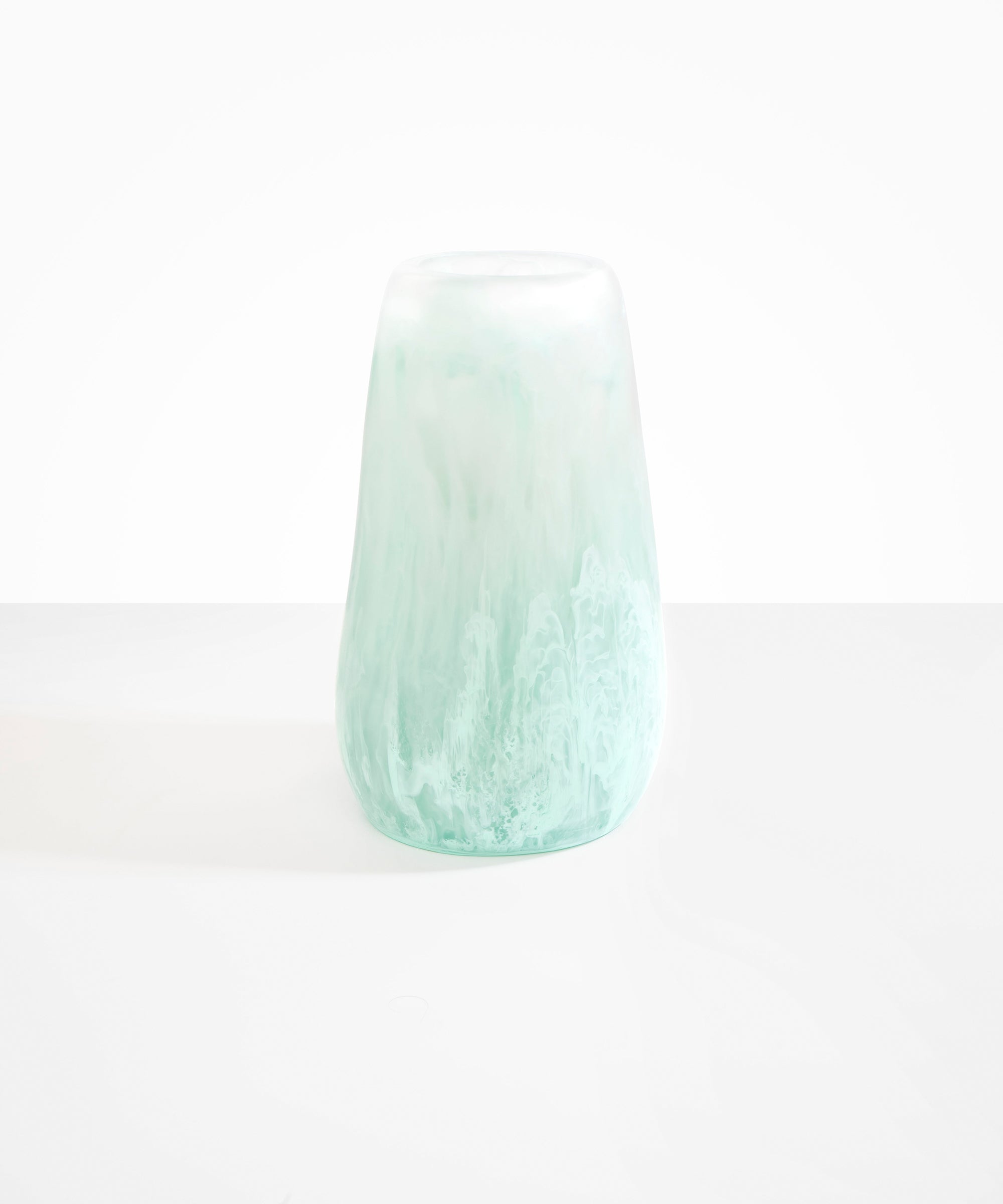 Dinosaur Designs Grand Pebble Vase in Mint color resin