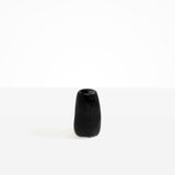 Dinosaur Designs Small Pebble Vase in Black Marble color resin