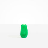 Dinosaur Designs Small Pebble Vase in Leaf color resin