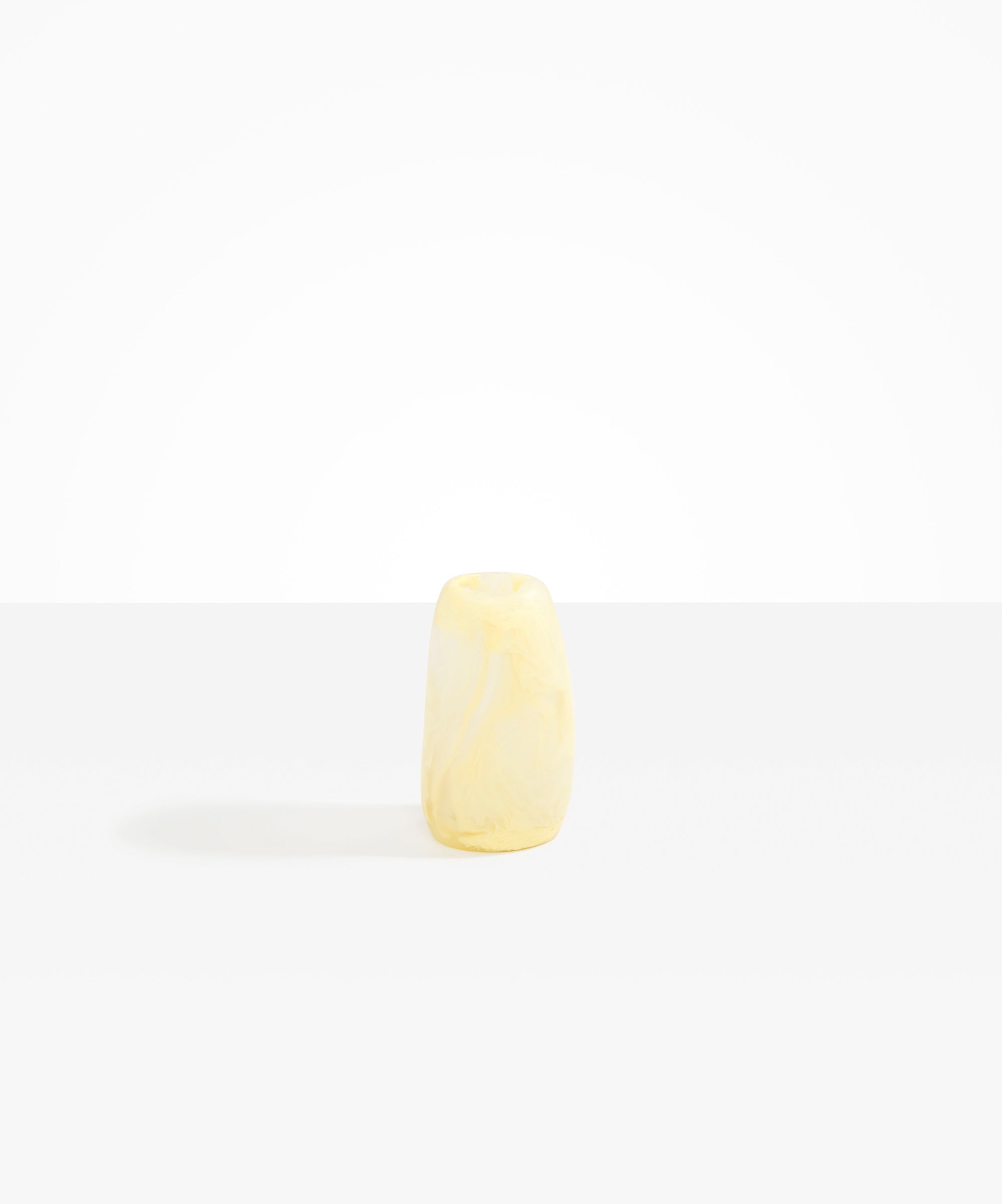 Dinosaur Designs Small Pebble Vase in Lemon color resin