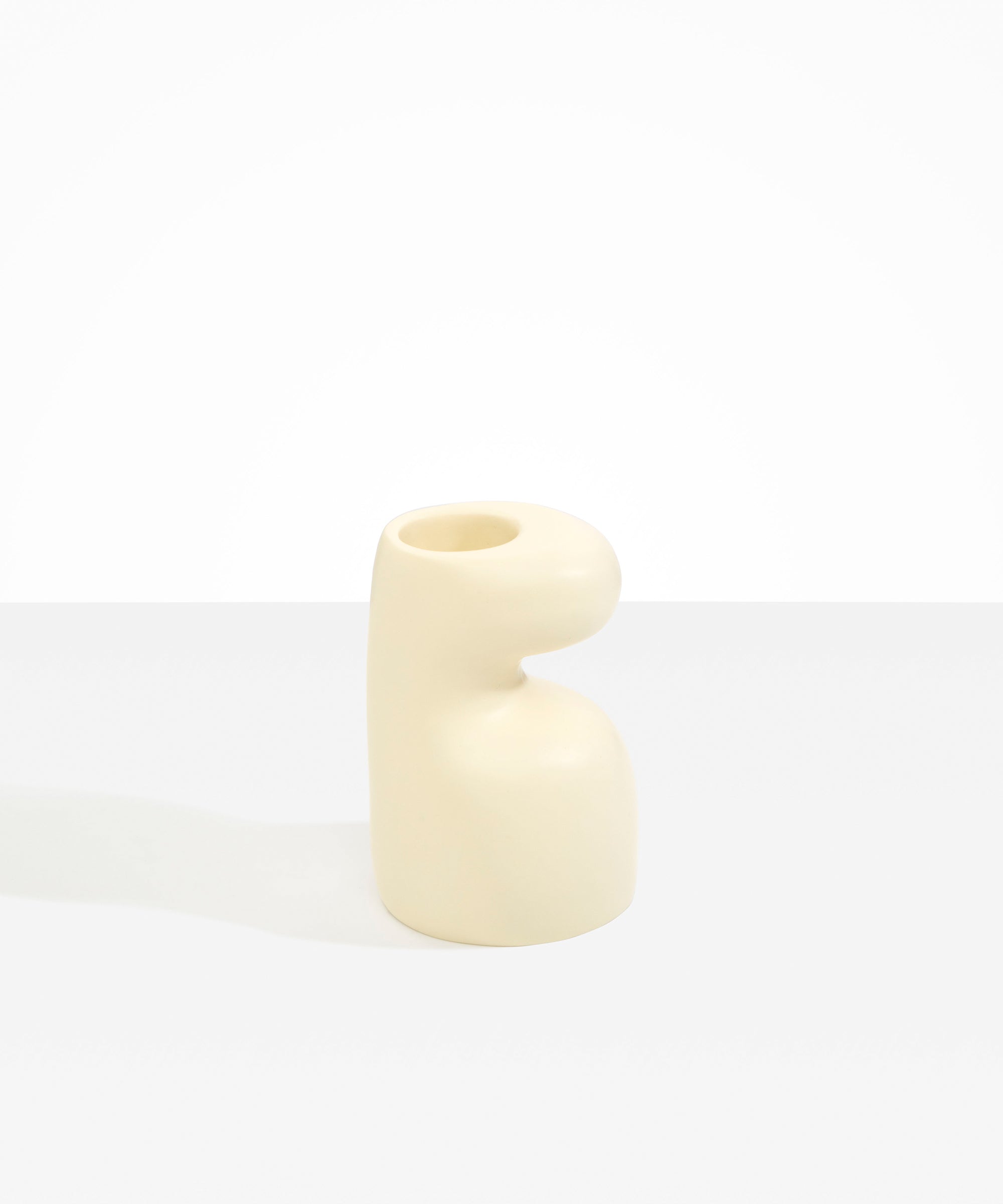 Dinosaur Designs Mungbean Vase in Cream color resin