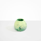 Dinosaur Designs Volcanic Vase in Grass color resin
