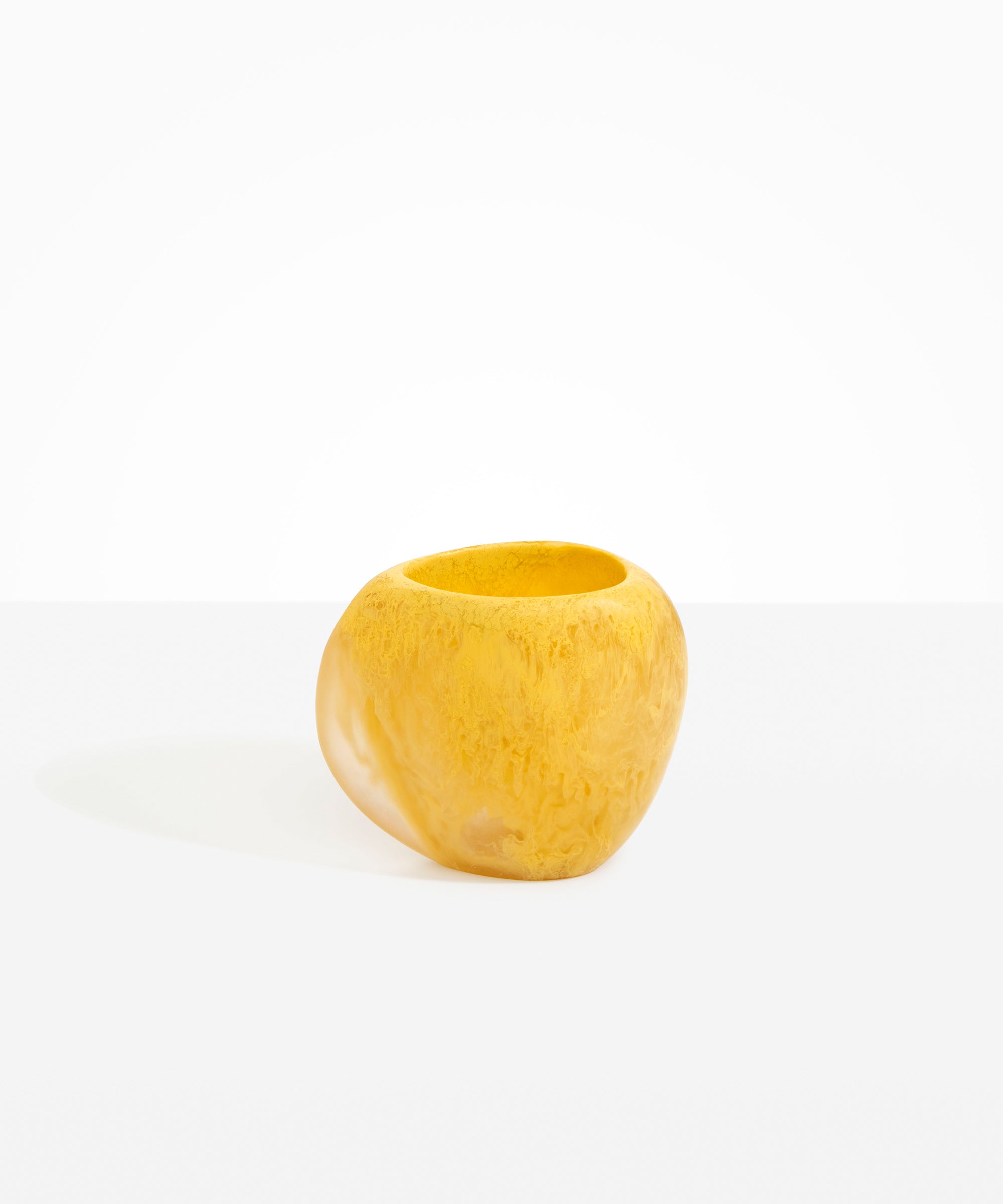 Dinosaur Designs Large Rock Vase in Pollen color resin