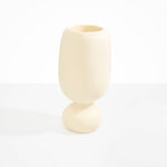 Dinosaur Designs Tall Rockpool Vase in Cream color resin