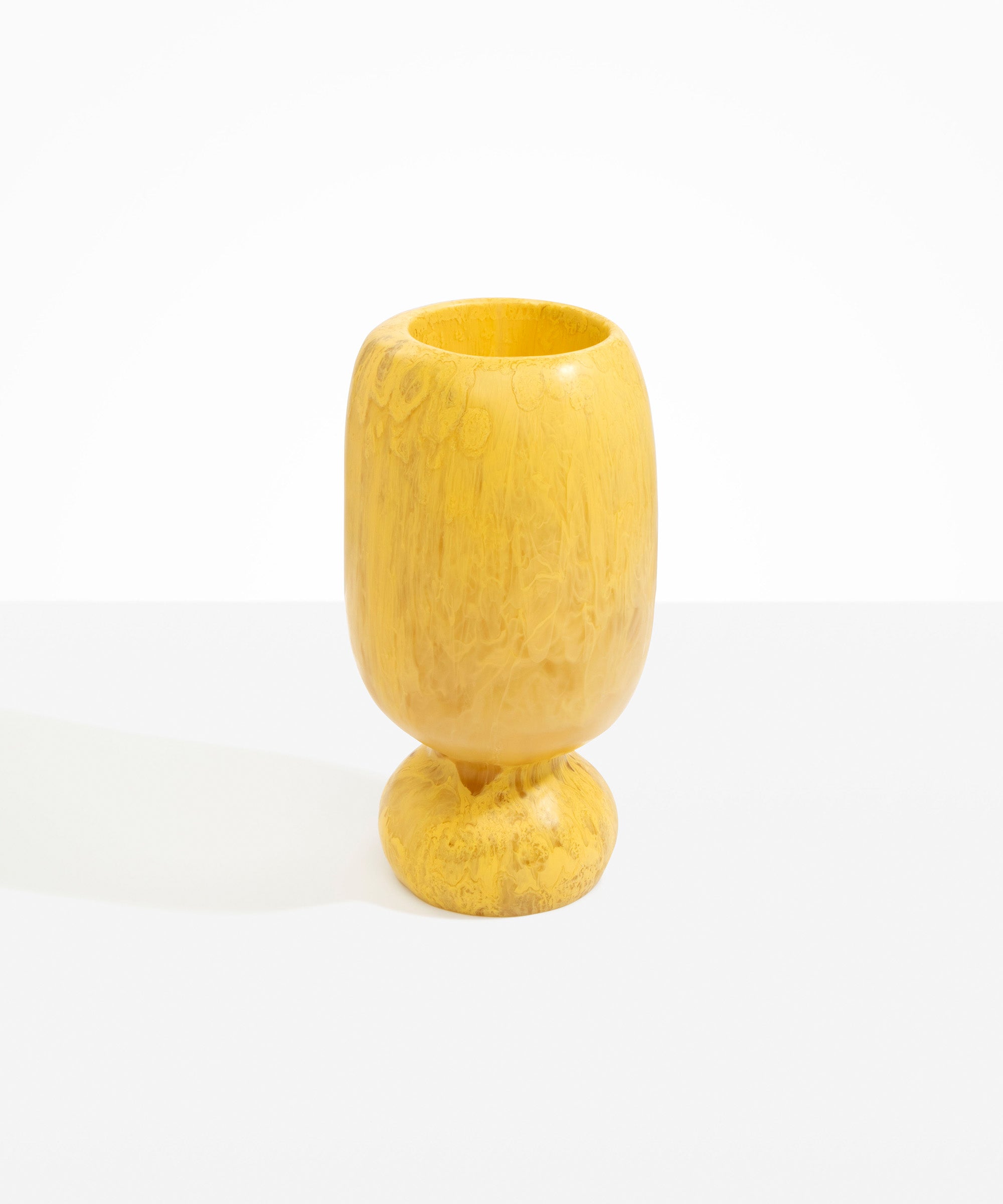 Dinosaur Designs Tall Rockpool Vase in Pollen color resin