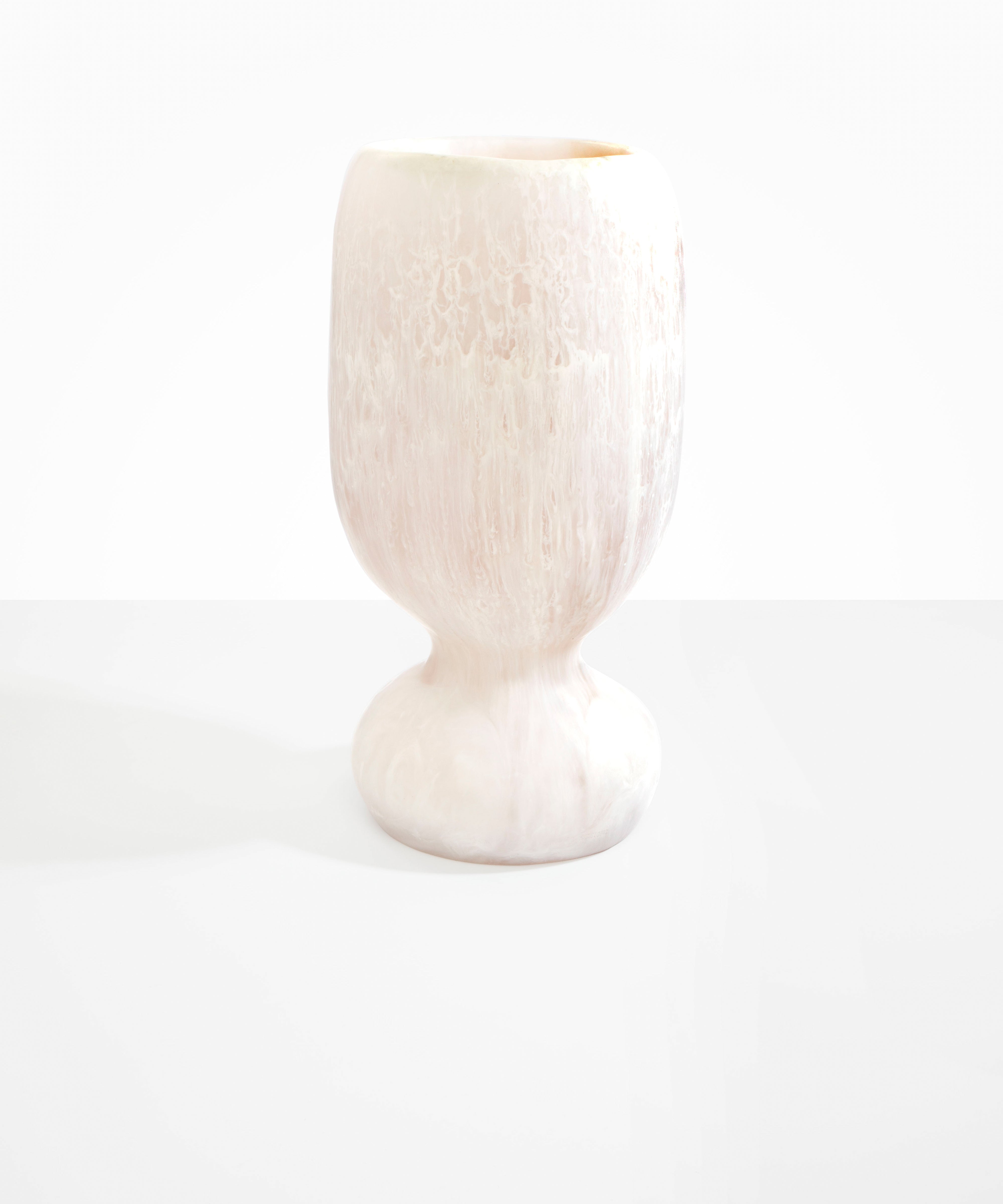 Dinosaur Designs Extra Large Rockpool Vase in Chalk Swirl color resin