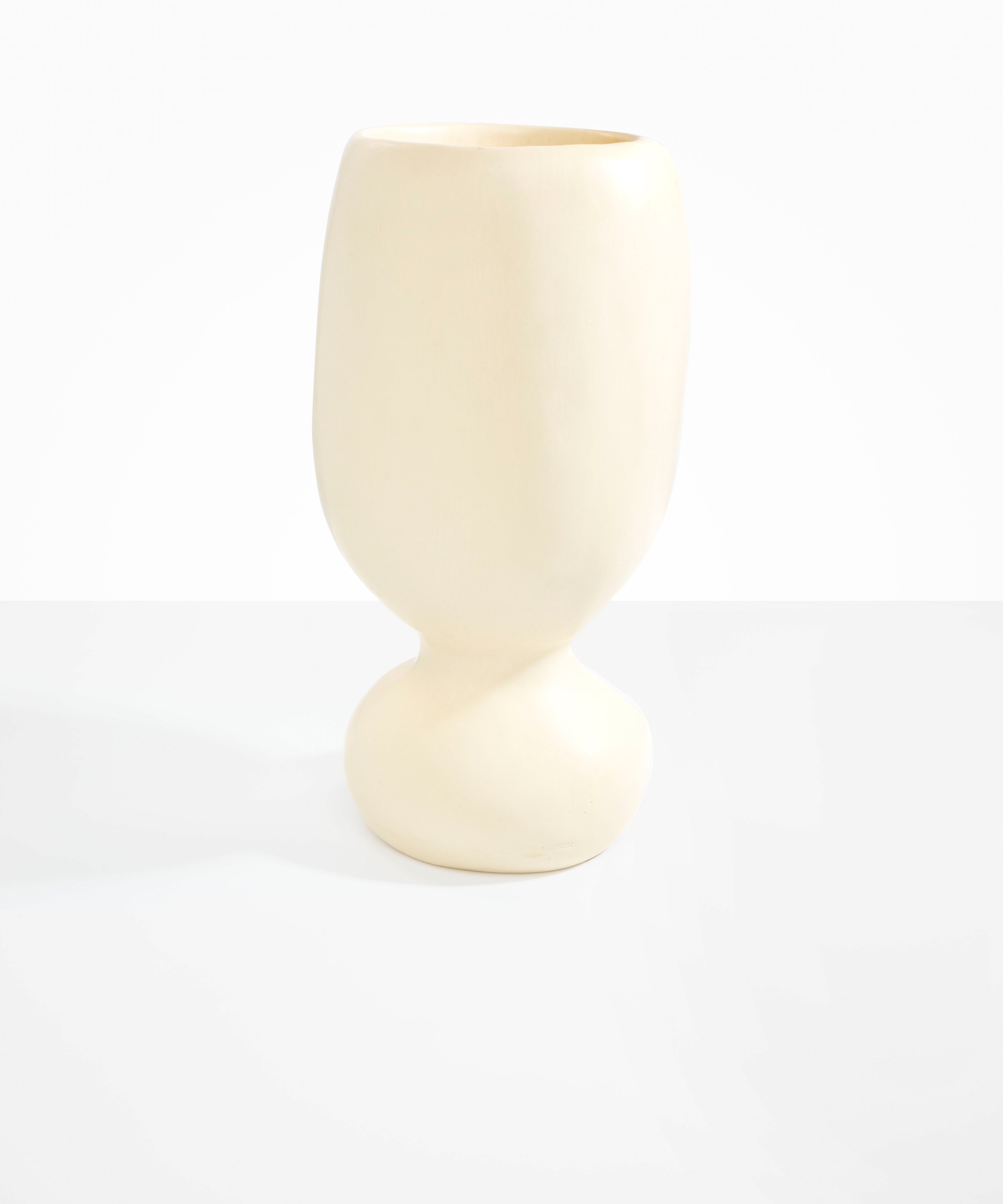 Dinosaur Designs Extra Large Rockpool Vase in Cream color resin