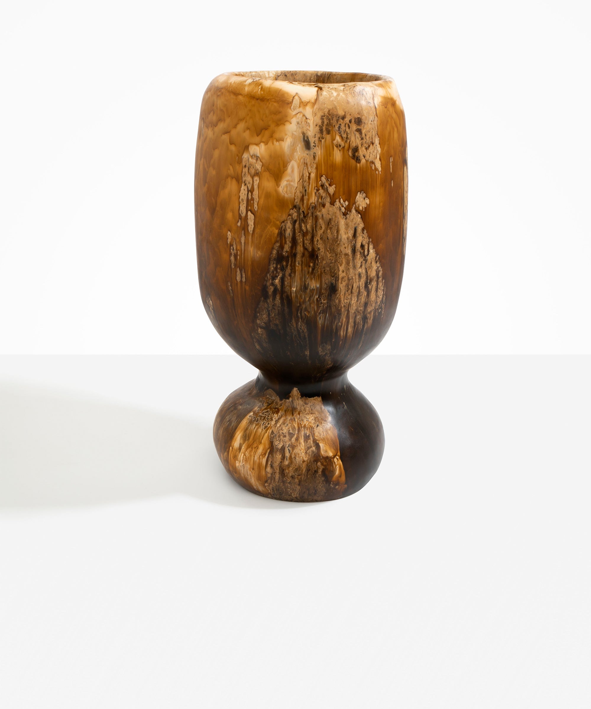 Dinosaur Designs Extra Large Rockpool Vase in Dark Horn color resin