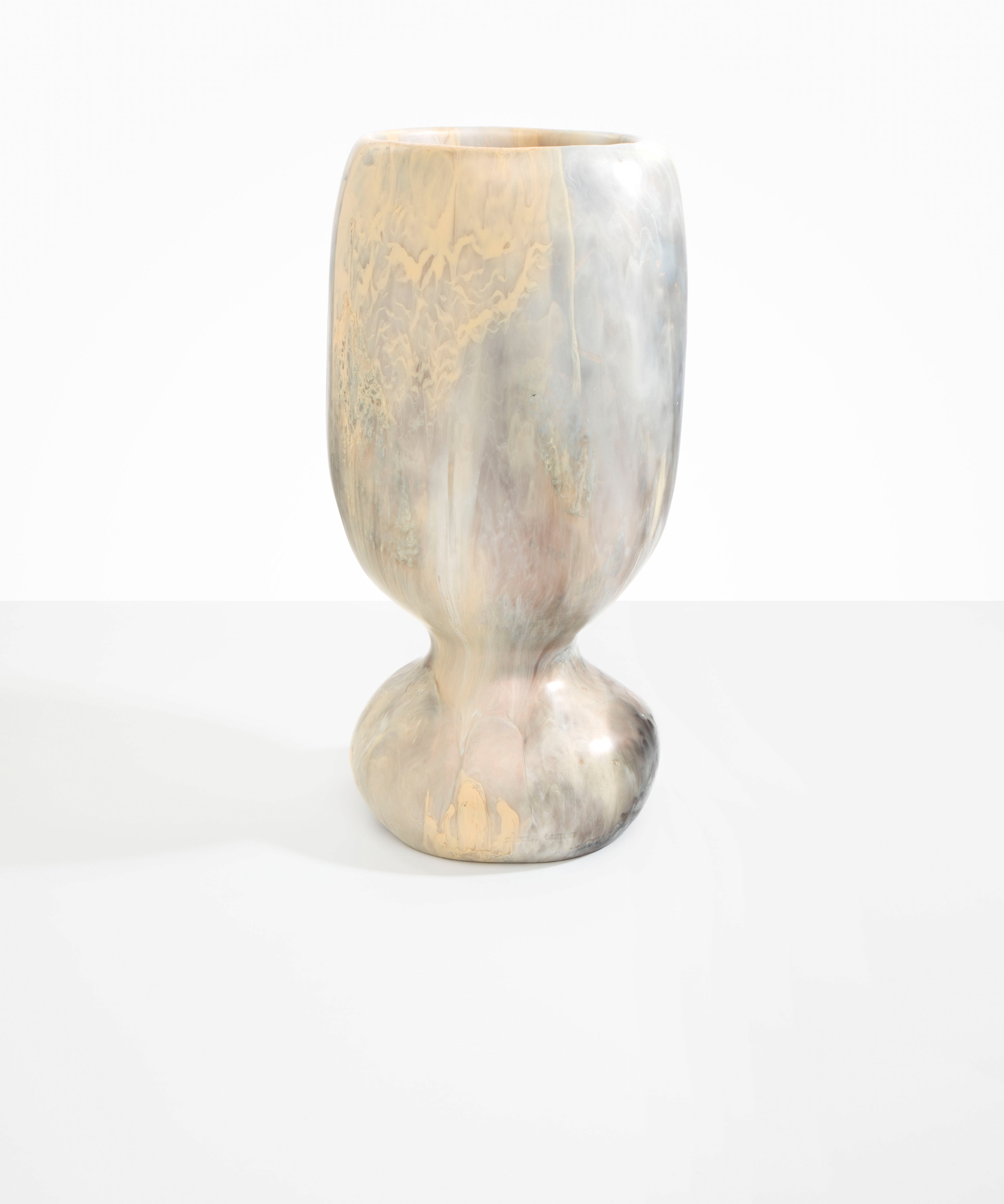 Dinosaur Designs Extra Large Rockpool Vase in Sandy Pearl color resin