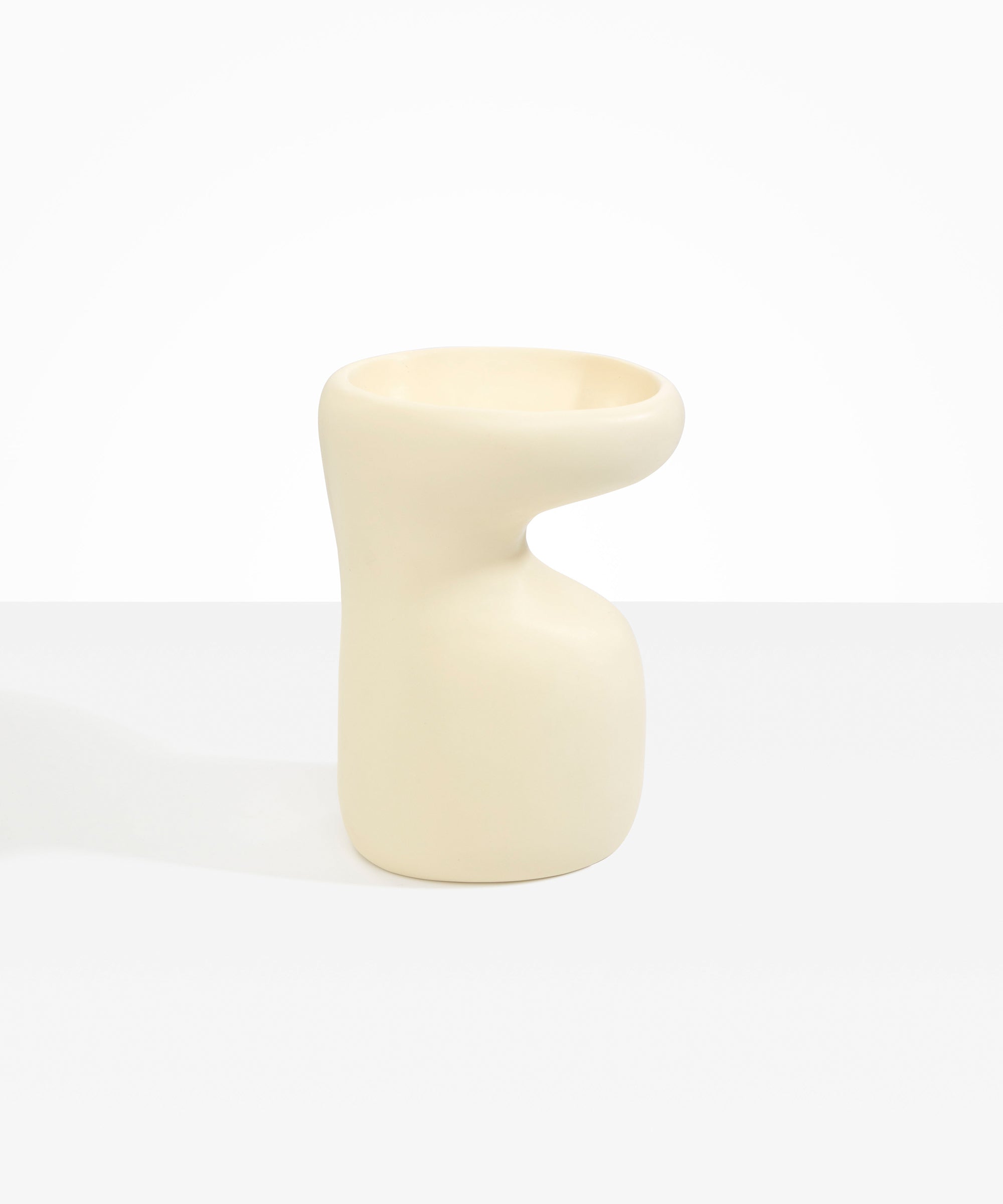 Dinosaur Designs Large Sprout Vase in Cream color resin