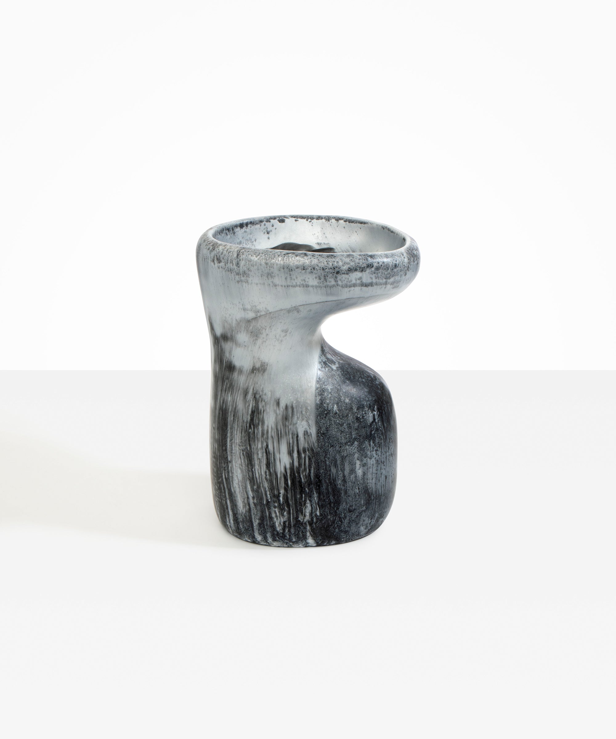 Dinosaur Designs Large Sprout Vase in Slate color resin