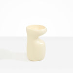 Dinosaur Designs Medium Sprout Vase in Cream color resin