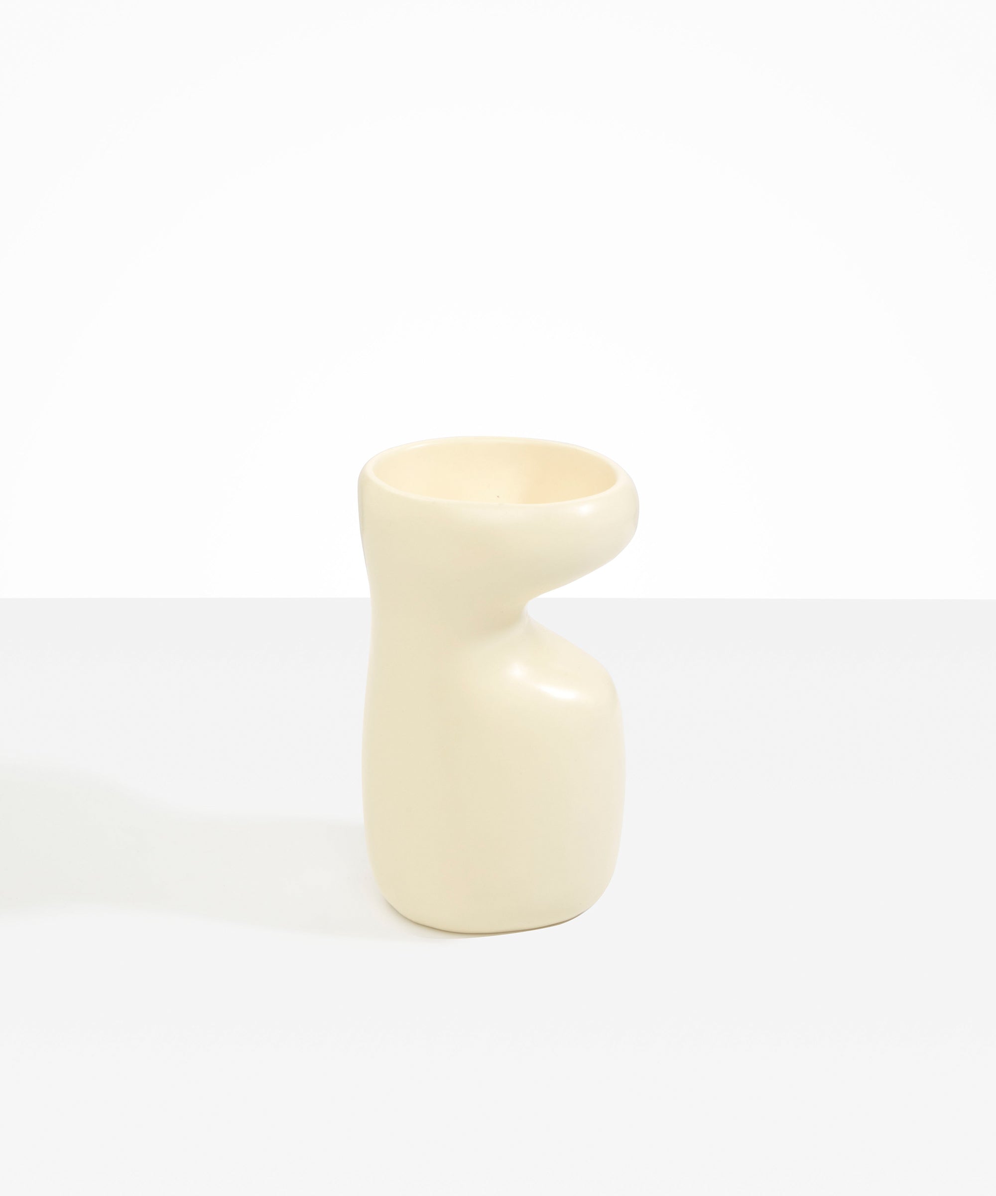 Dinosaur Designs Medium Sprout Vase in Cream color resin