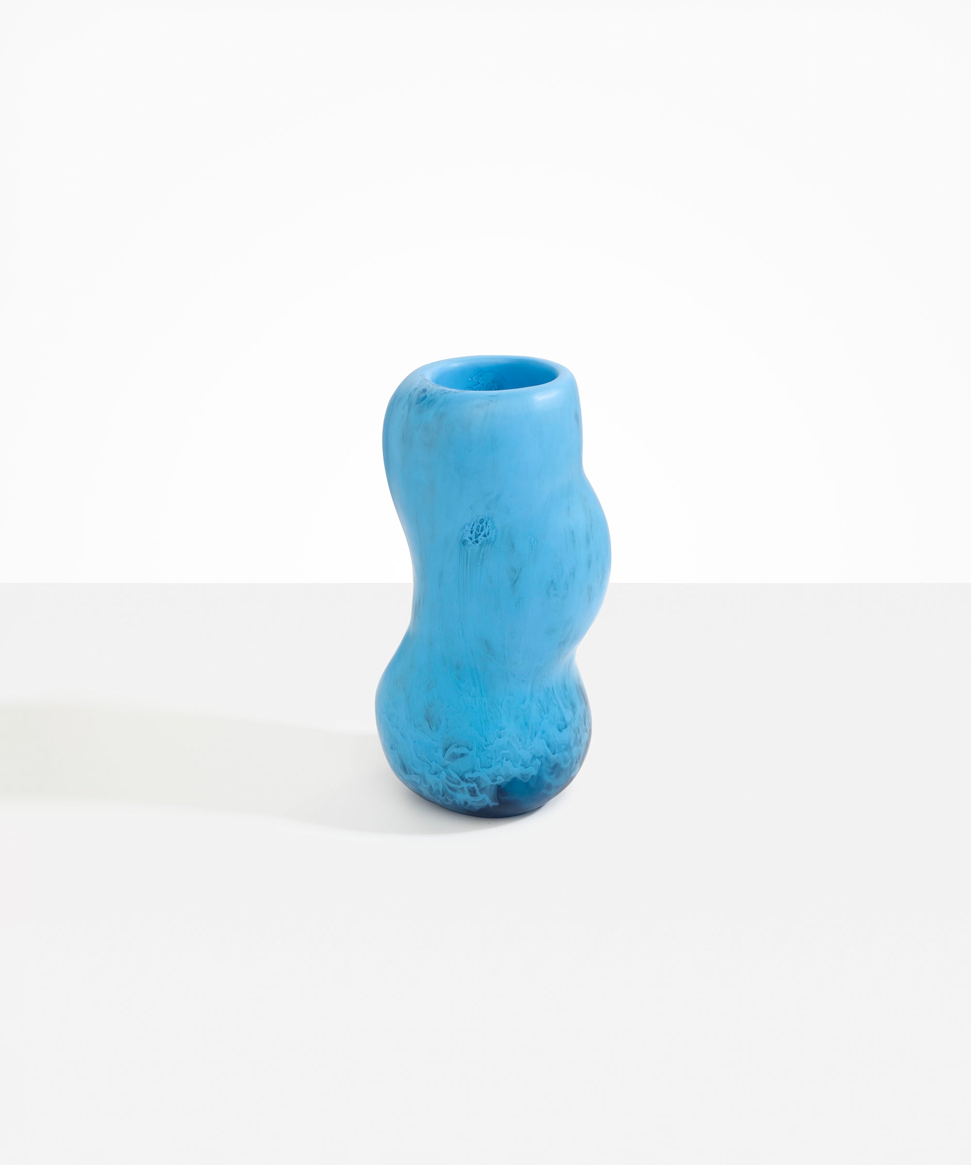 Dinosaur Designs Medium Valley Vase in Sky color resin