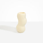 Dinosaur Designs Medium Valley Vase in Cream color resin