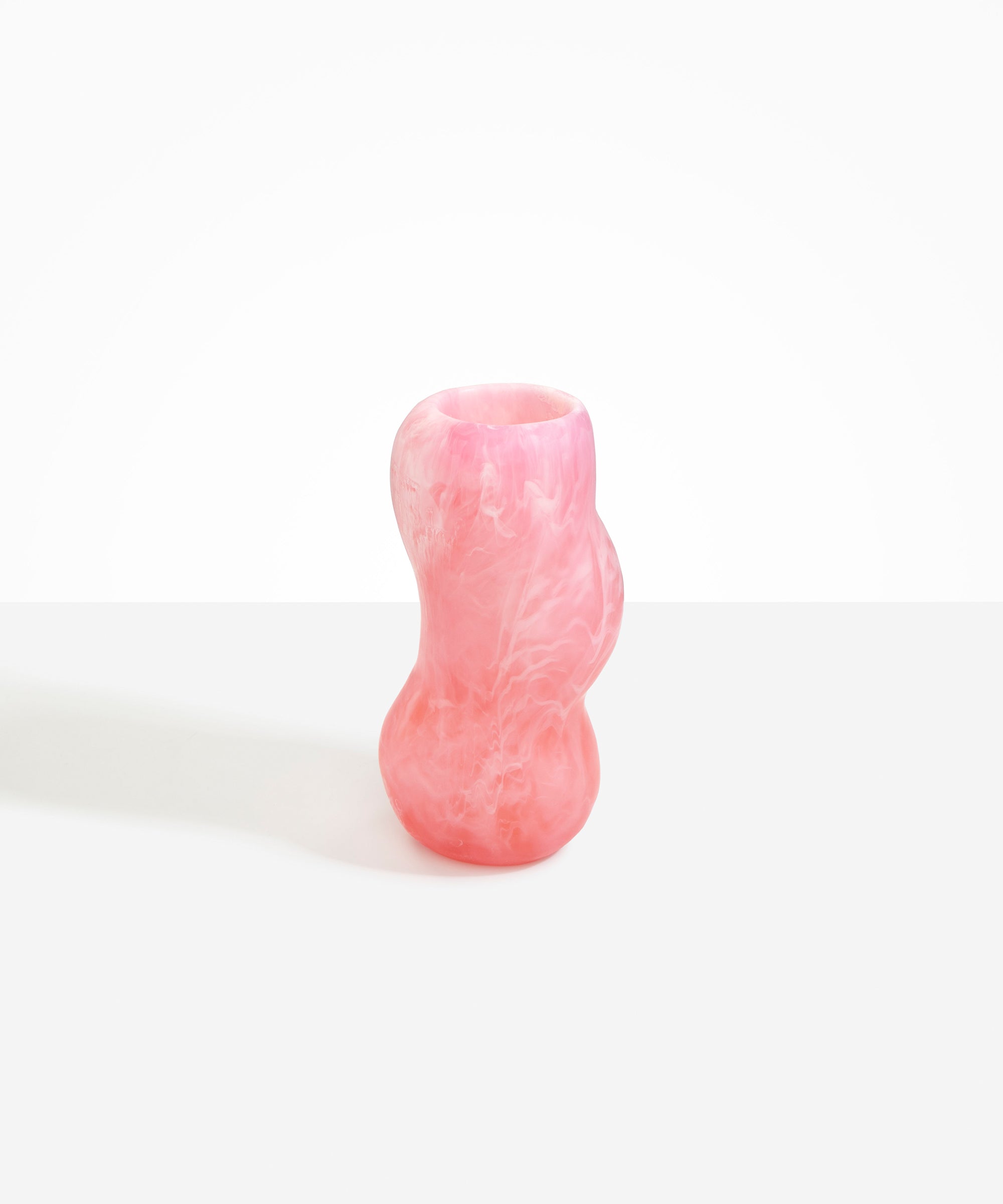 Dinosaur Designs Medium Valley Vase in Shell Pink color resin