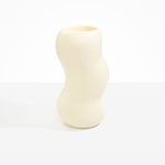 Dinosaur Designs Valley Vase in Cream color resin