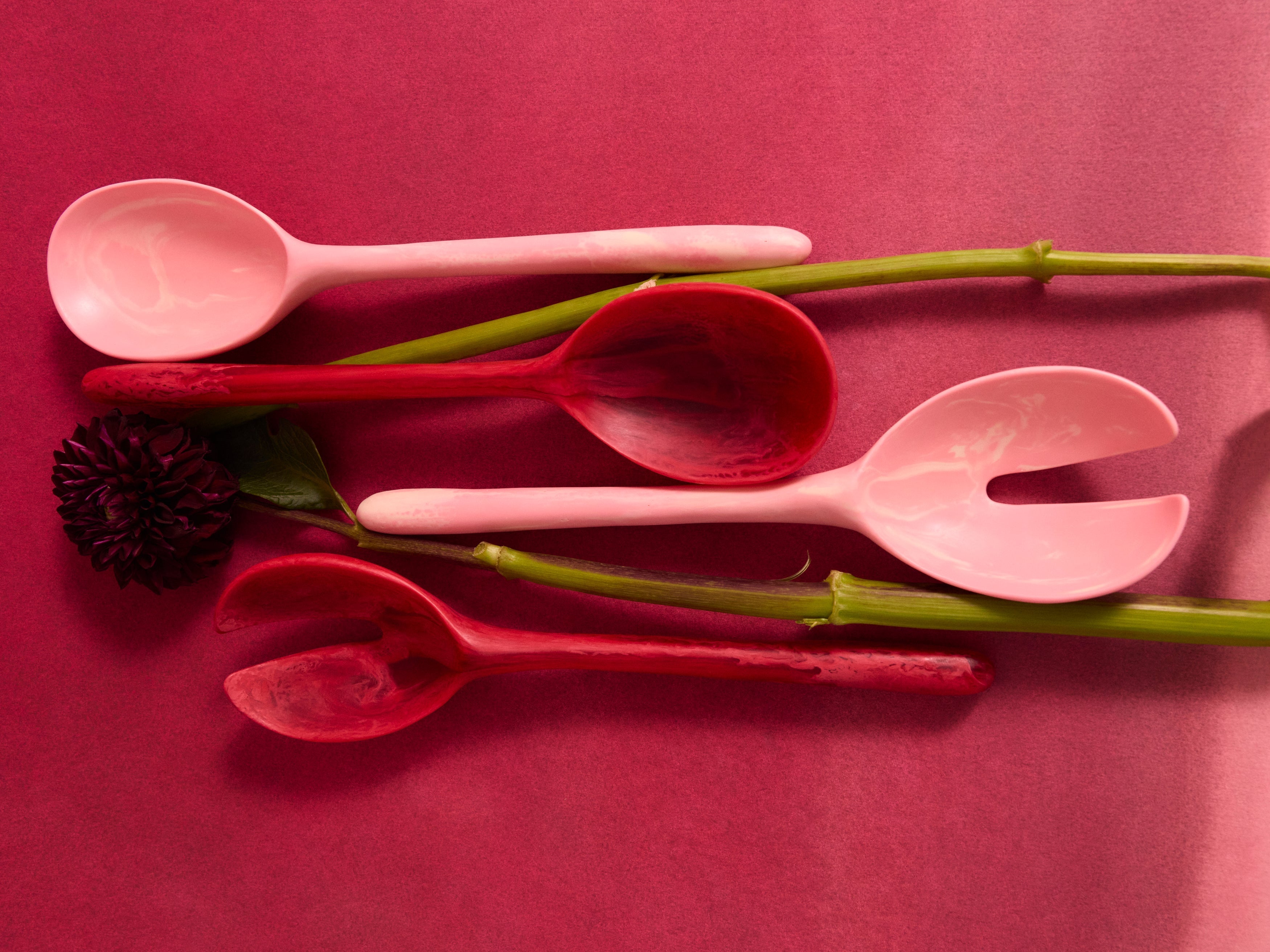 Colourful Salad Servers