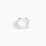 LO Collections x ALEX AND TRAHANAS Medium Voyage Bangle in Silver-Plated Brass Material