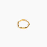 LO Collections Large Liquid Bangle in 24k Gold-Plated Brass Material