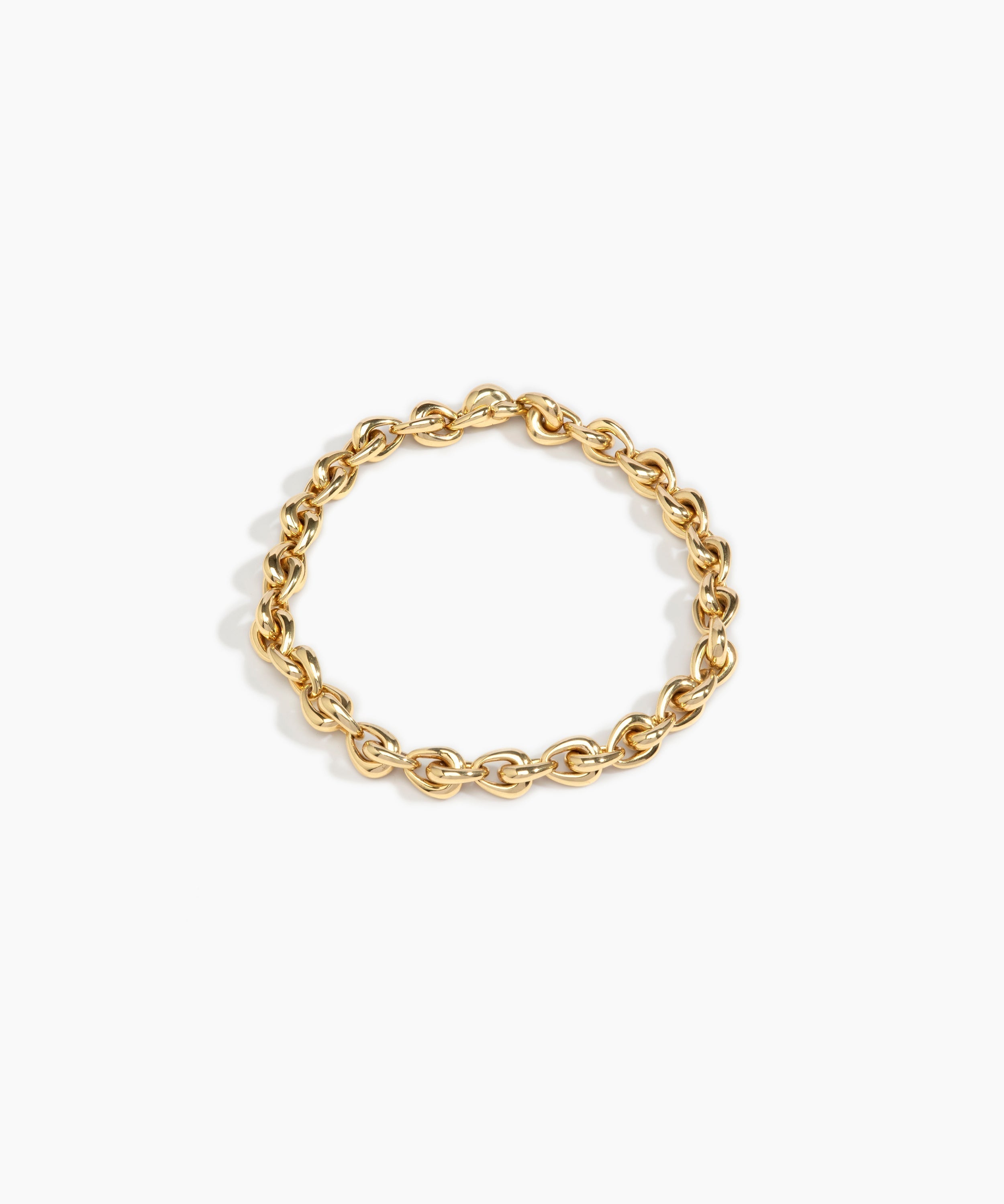 LO Collections Hug Chain Choker Necklaces in Nano-Coated Brass Material with Regular Fit