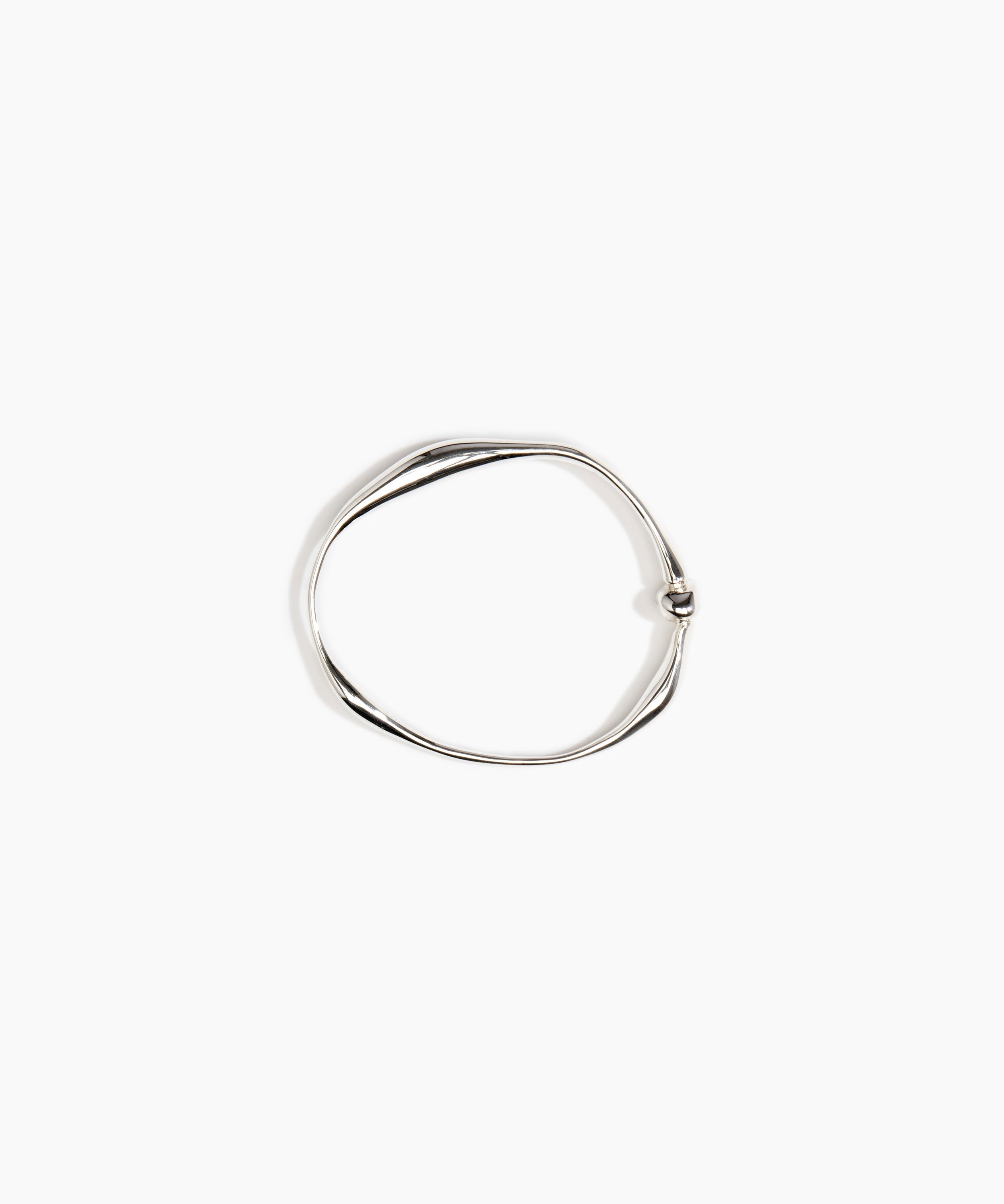 LO Collections Liquid Bangle in 925 Sterling Silver Material..