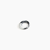 Dinosaur Designs Slate Ring in White Marble Colour resin with Regular Fit..