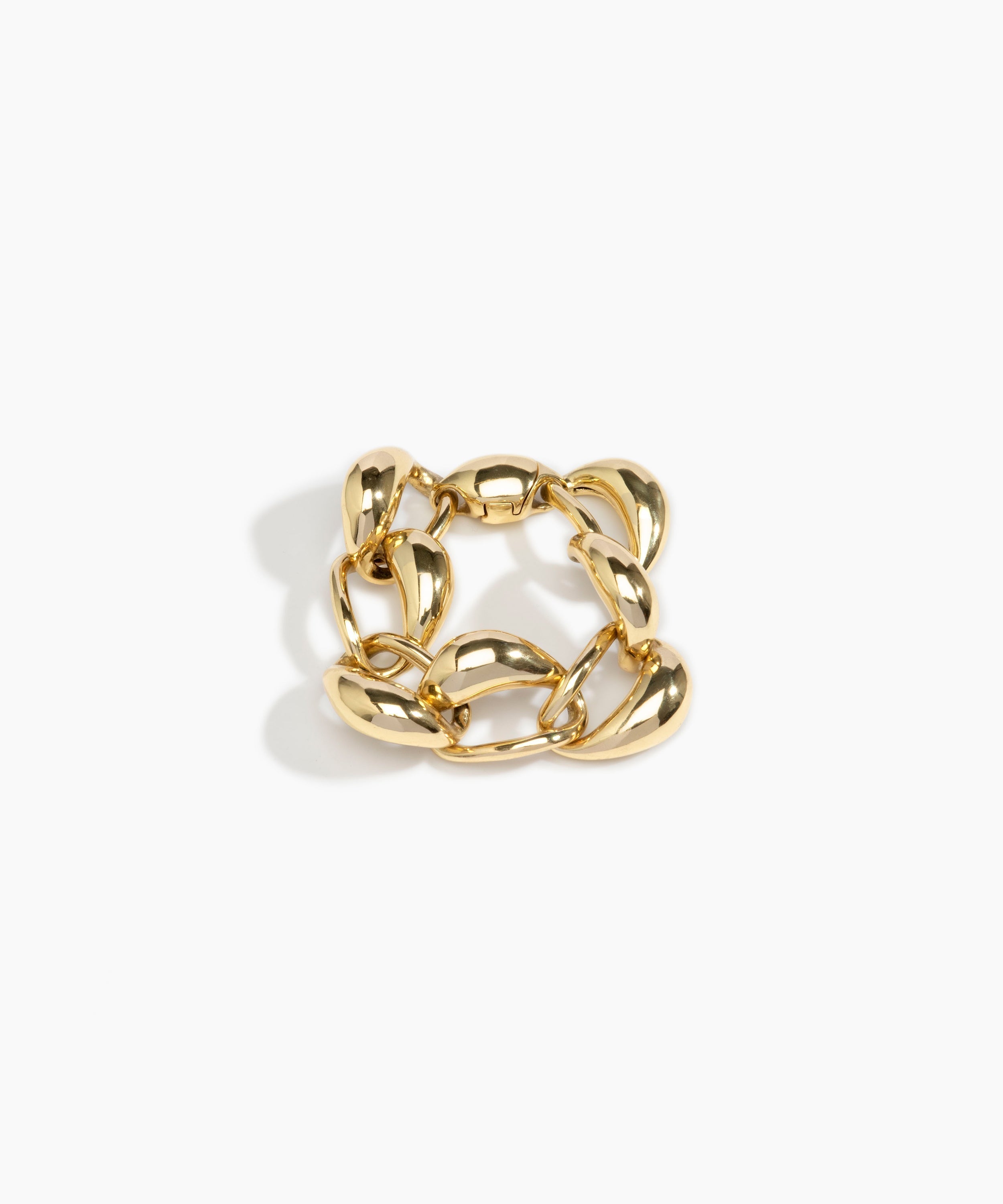 LO Collections Cocoon Bracelet in Nano-Coated Brass Material.