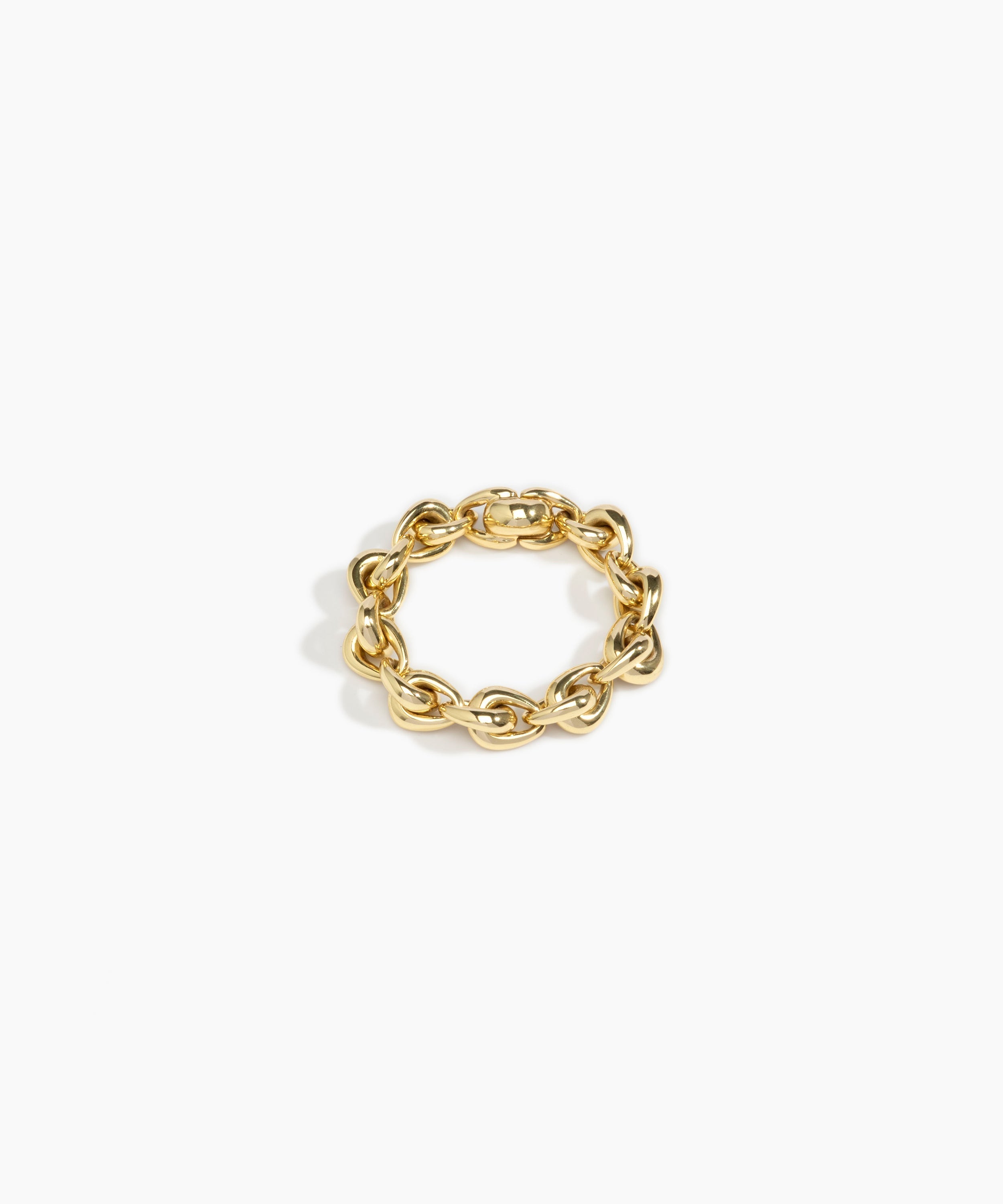 LO Collections Hug Chain Bracelet in Nano-Coated Brass Material resin with Regular Fit..